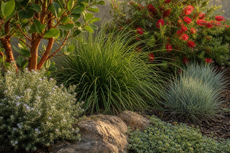 Ranch design inspiration: natural planting layers with relaxed, informal character